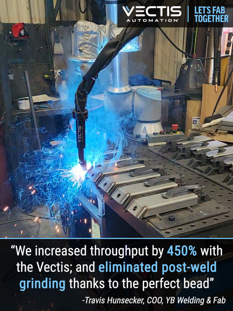 450% productivity boost at yb welding with vectis, removed grinding process